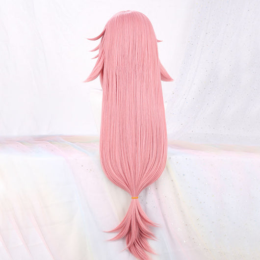 Peluca de Cabello Sintético Color Sólido con Encaje en Ambos Lados - Image 5