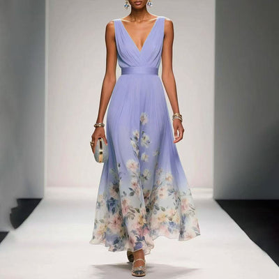 Vestido de Noche Elegante Escote V Sofisticado - Image 8