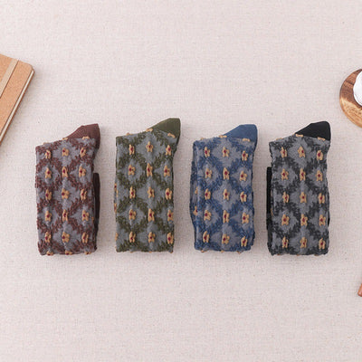 Calcetines de Algodón Puro para Mujer con Diseño Floral - Image 8