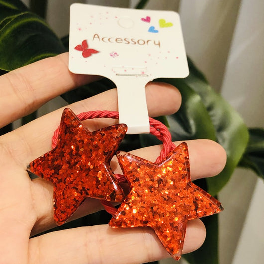 Lazo para Cabello de Niña con Brillantina de Estrella y Luna - Image 11