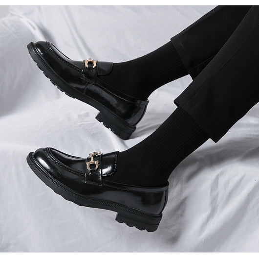 Mocasines Horsebit con Plataforma - Zapatos Formales de Lujo para Hombre - Image 9