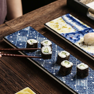 Plato de Cena Sushi Ceramica Pintado a Mano - Image 13