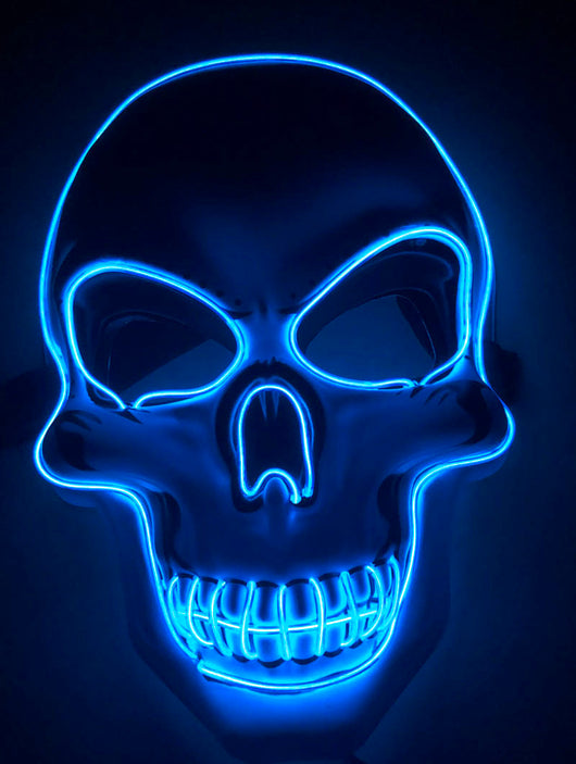 Máscara de Calavera LED Brillante Aterradora para Halloween - Image 12