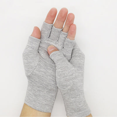 Guantes de Cuidado Preventivo en Fibra de Carbón de Bambú Gris Claro - Image 6