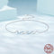 Pulsera Tobillera de Plata Esterlina S925 Azul HAILANG