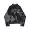 Chaqueta Denim Suelta Tie Dye Manga Larga Versátil para Mujer