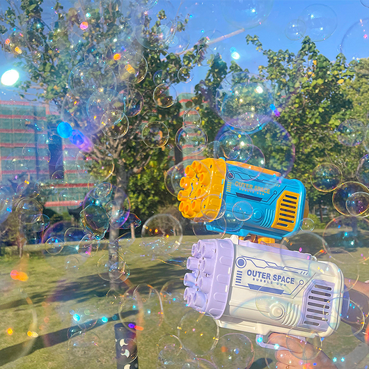 Pistola de Burbujas Automática 69 Agujeros con Luz LED - Juguete Infantil - Image 3