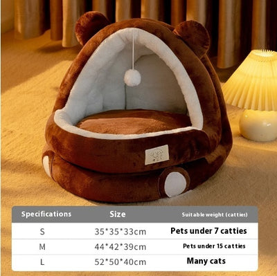 Cama Nido para Gatos Cerrada Cuatro Estaciones - Calidez Todo el Año - Image 7