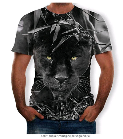 Camiseta Estampado 3D Águila, Lobo y León - Image 26