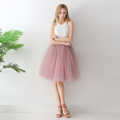 Falda Plisada de Tul con Vuelo - Falda A-Línea Elegante para Mujer - Image 7