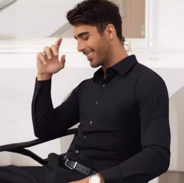 Camisa Elástica de Manga Larga para Hombre - Image 22