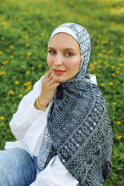Pañuelo Hijab de Satén Estampado - Image 40