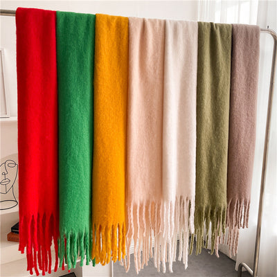 Bufanda Térmica Versátil con Borlas Extendidas para Invierno - Image 3