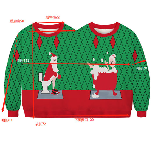 Pijama Navideño 3D para Parejas con Estampado Digital - Image 31