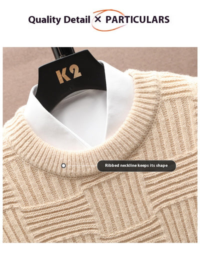 Suéter Básico Manga Larga Cuello Redondo para Hombre - Image 20