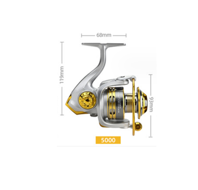 Carrete Giratorio CNC de Metal Completo para Caña de Pesca Marina - Image 11
