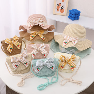 Conjunto Infantil de Bolsa y Sombrero de Paja para el Sol - Image 18