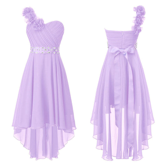 Vestido de Noche Asimétrico Tubo con Hombro Descubierto - Image 9