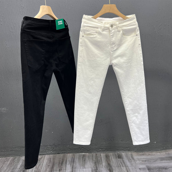 Pantalones Jeans Blancos Casuales para Hombre - Estilo Moderno y Versátil