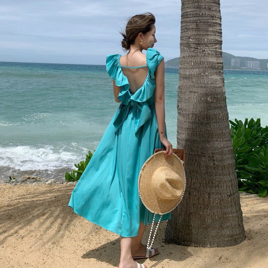 Vestido Coreano Retro Francés Slim para Mujer - Image 8