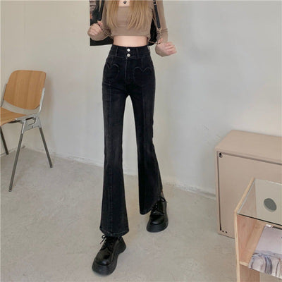 Pantalones Slim Microacampanados de Cintura Alta Hot Girl Love - Image 10