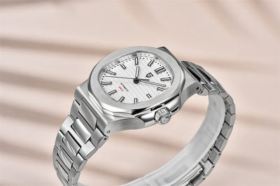 Reloj Automático de Acero Inoxidable Resistente al Agua - Diseño Barril - Image 18