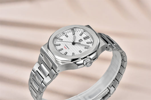 Reloj Automático de Acero Inoxidable Resistente al Agua - Diseño Barril - Image 18