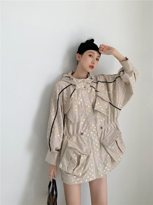 Sudadera con Capucha Estilo Symphony - Diseño Ondulado con Detalles de Color - Image 9