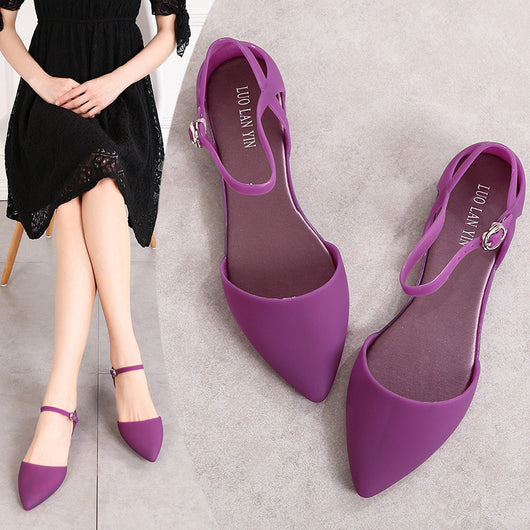 Sandalias Baotou de Gelatina Estilo Coreano para Mujer Verano - Image 13