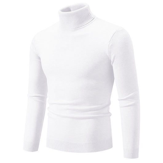 Suéter Cuello Alto Básico para Hombre - Estilo Europeo y Americano - Image 6
