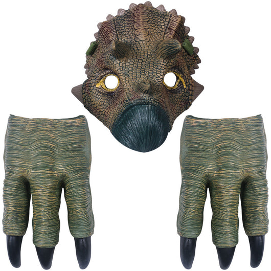 Set de Disfraz Dinosaurio con Máscara, Garras y Accesorios de Juego - Image 7