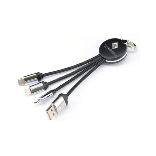 Llavero Cargador Rápido 3 en 1 para Teléfono