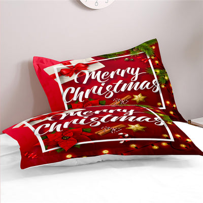 Juego de Cama Navideño Textil Hogar Impresión 3D Tres Piezas - Image 3