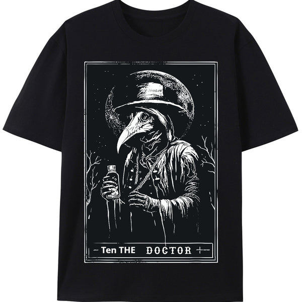 Camiseta Casual de Algodón para Hombre con Estampado de Horror y Misterio