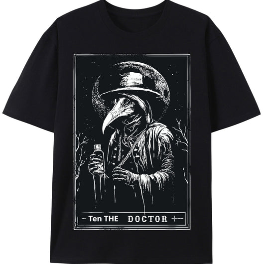 Camiseta Casual de Algodón para Hombre con Estampado de Horror y Misterio