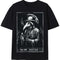 Camiseta Masculina Casual de Algodão com Estampa de Terror e Mistério