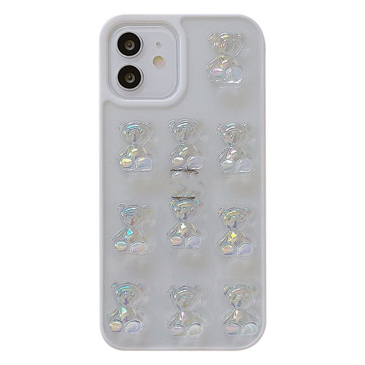 Funda para Celular con Glitter Fino y Diseño de Osito Multicolor - Image 9