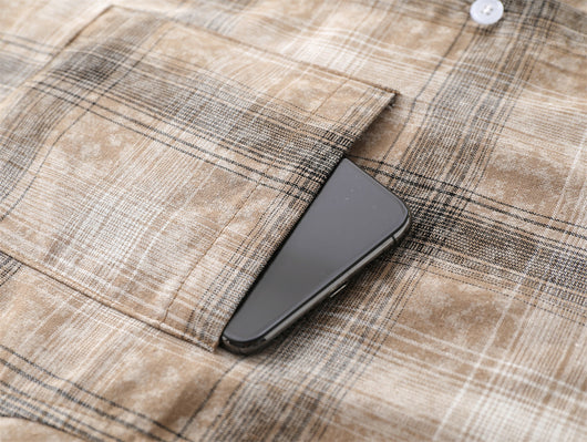 Camisa de Manga Larga a Cuadros Degradados para Hombre - Image 18
