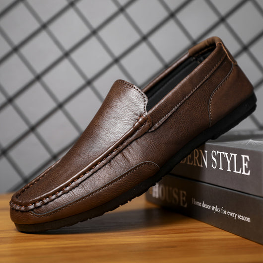 Zapatos Casuales de Cuero Estilo Coreano para Hombre - Diseño Fresco de Verano - Image 7