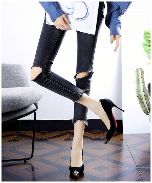 Tacones Altos Puntiagudos con Punta Metálica - Diseño Versátil y Elegante - Image 10