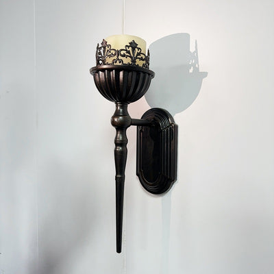 Candelabro Colgante de Hierro Forjado Negro para Decoración - Image 8
