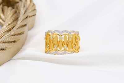 Anillo de Plata S925 Texturizado Efecto Estrellado - Image 6