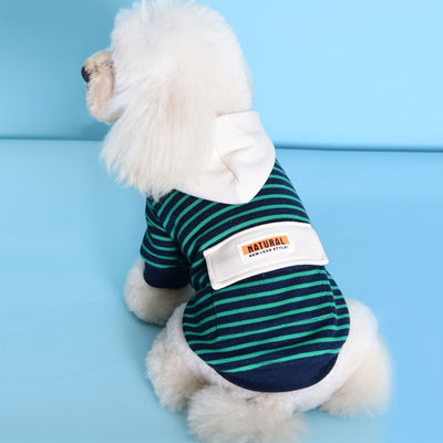 Suéter Deportivo con Capucha para Perros Pequeños - Diseño a Rayas - Image 3