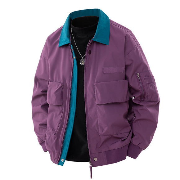 Jaqueta Bomber Masculina Retrô - Estilo Vintage Workwear