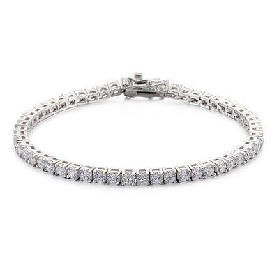 Pulsera de Plata Esterlina 925 con Diamantes de Imitación de Alto Brillo - Image 5