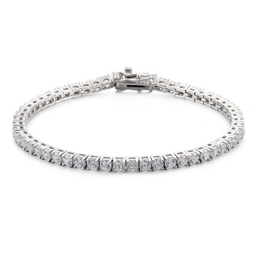 Pulsera de Plata Esterlina 925 con Diamantes de Imitación de Alto Brillo - Image 5