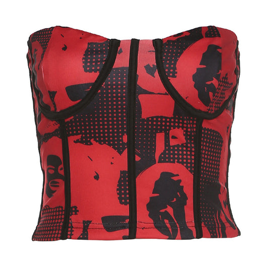 Chaleco Ajustado Asimétrico con Estampado para Mujer - Image 3