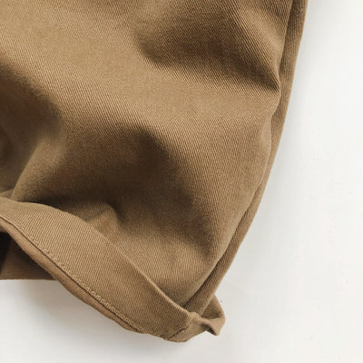 Pantalones Casuales Infantiles de Color Sólido con Cintura Elástica Estilo Literario - Image 25
