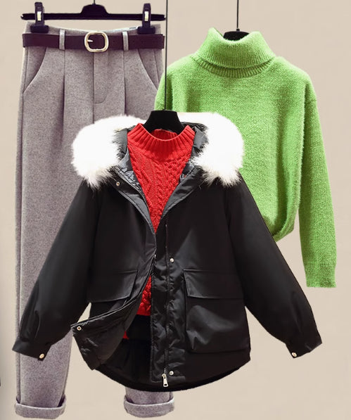 Conjunto de Sudadera Acolchada de Algodón para Mujer - Image 13