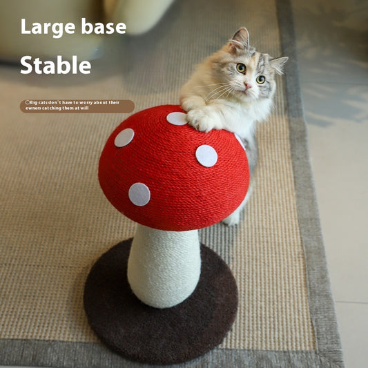Árbol Rascador de Seta para Gatos con Tablero de Sisal sin Pelusa